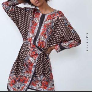ZARA Paisley Wrap style Dress